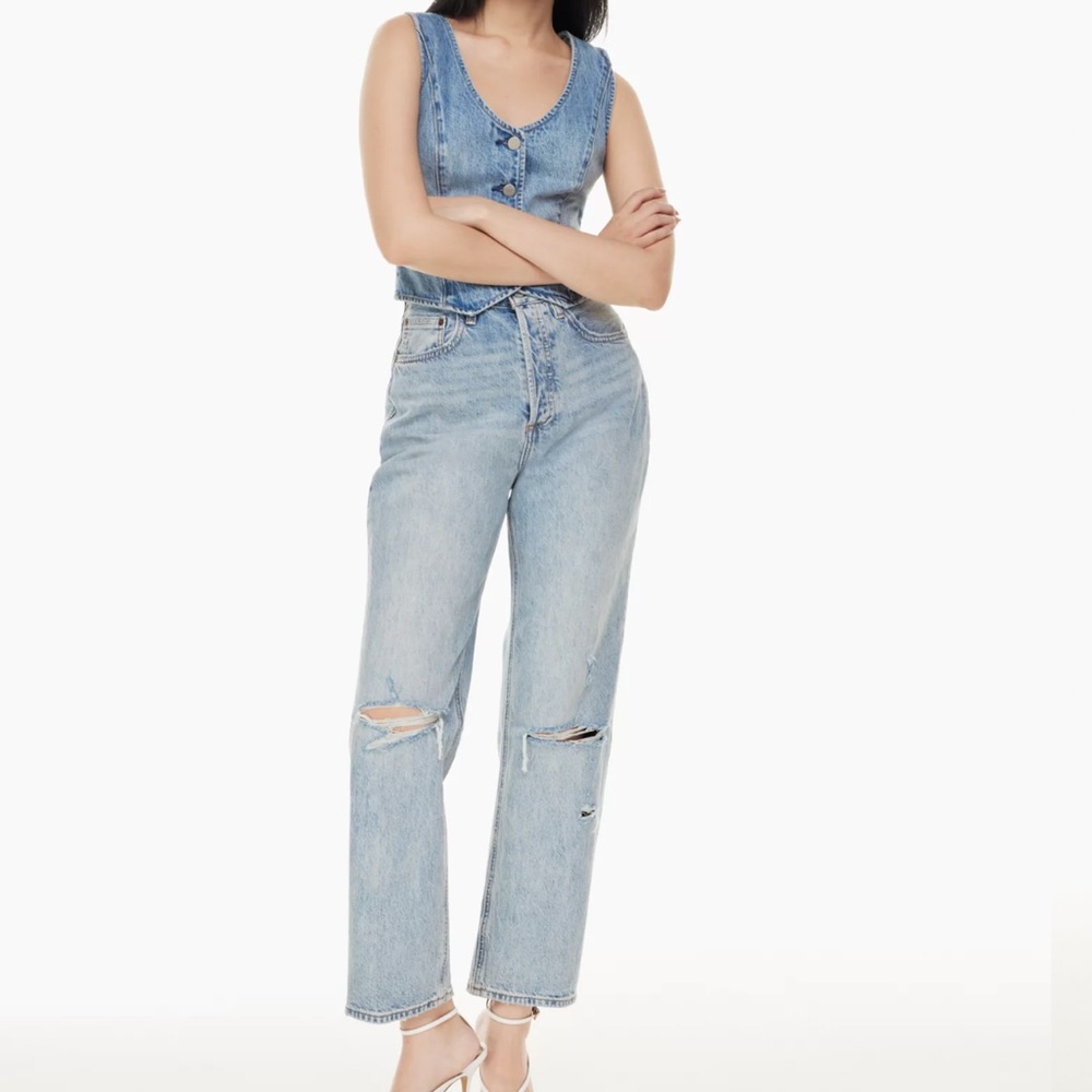 DENIM FORUM JONI HIGH RISE LOOSE 29in length